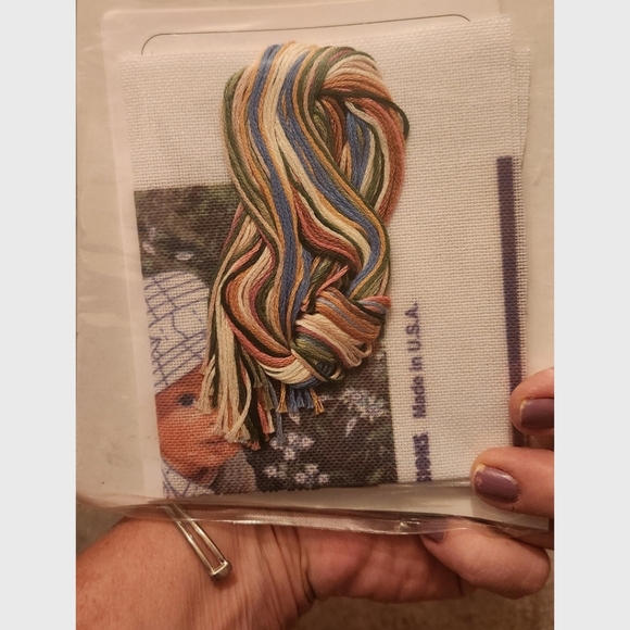 Vintage embroidered kit dimensions 90s - Picture 2 of 2